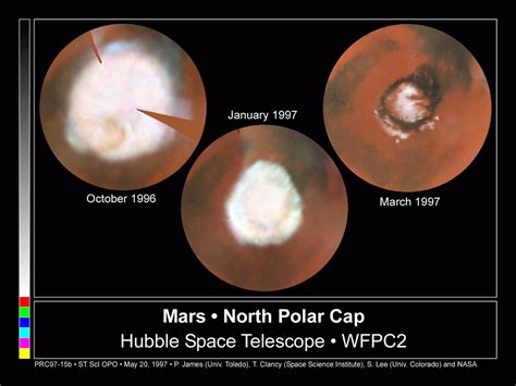 mars ice cap size